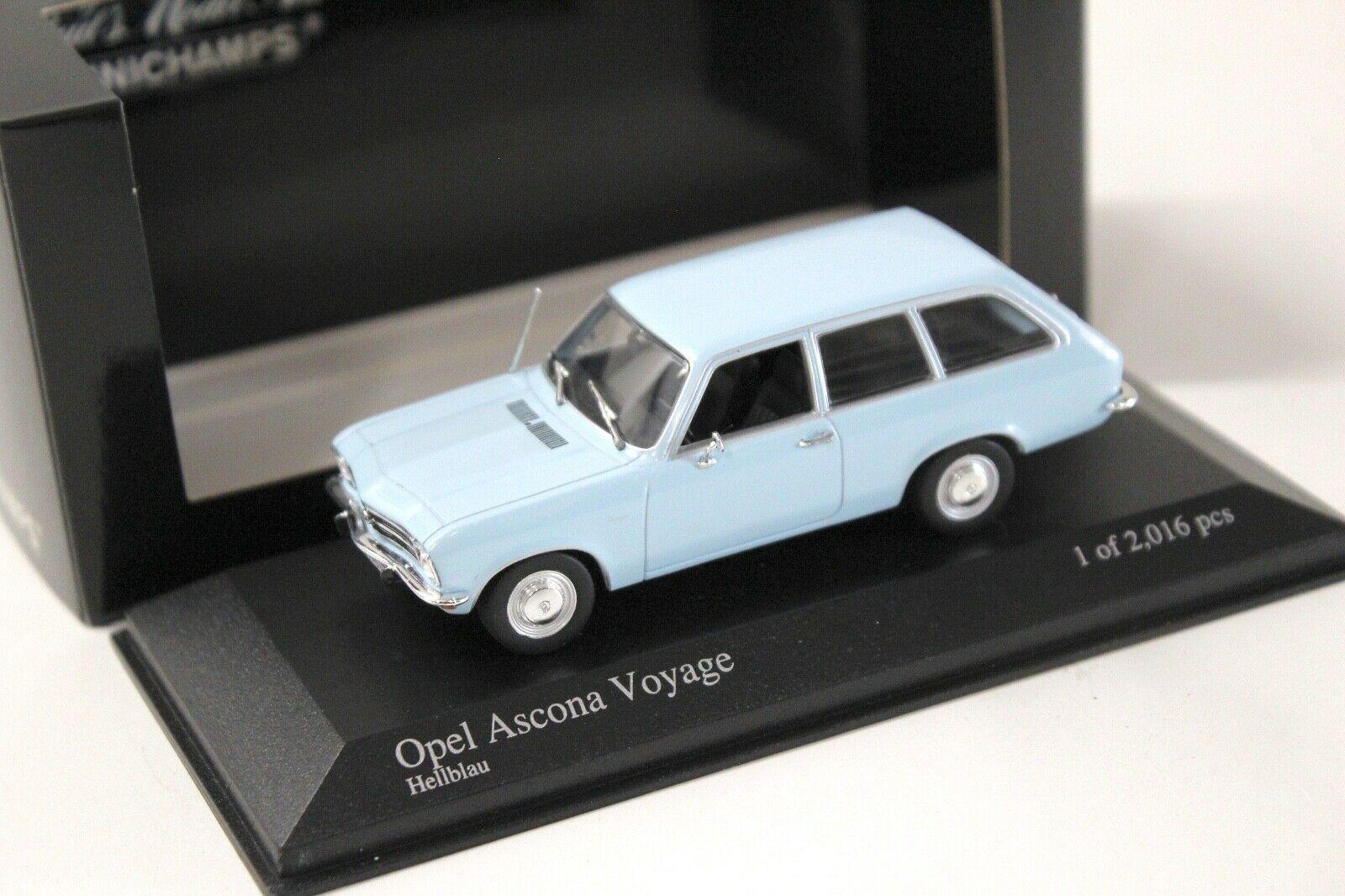 1:43 Minichamps Opel Ascona Voyage light blue