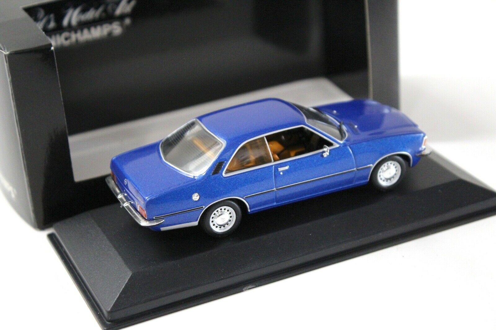 1:43 Minichamps Opel Rekord D Coupe Saphir blue 1975