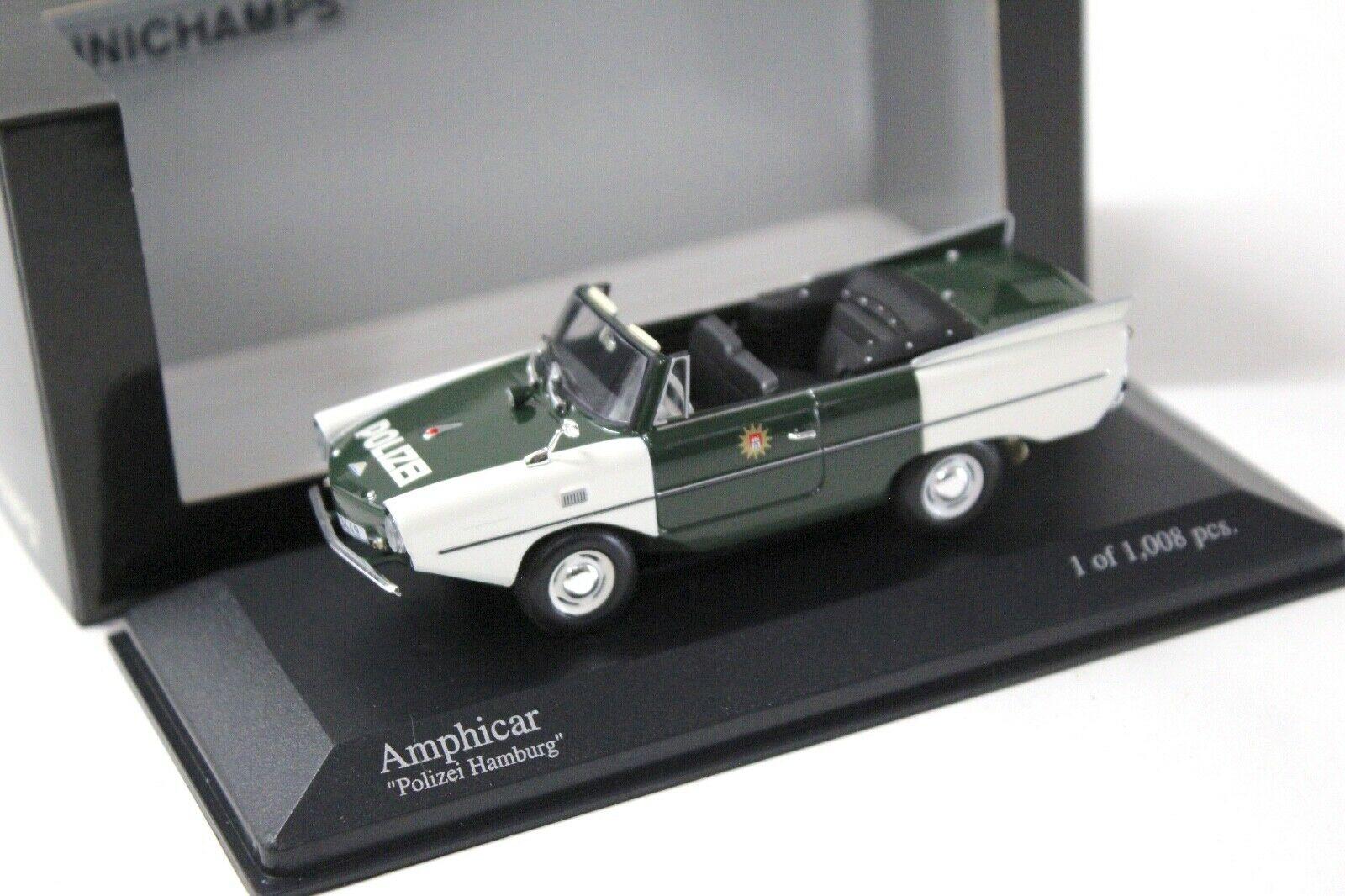1:43 Minichamps Amphicar 1965 POLIZEI Hamburg