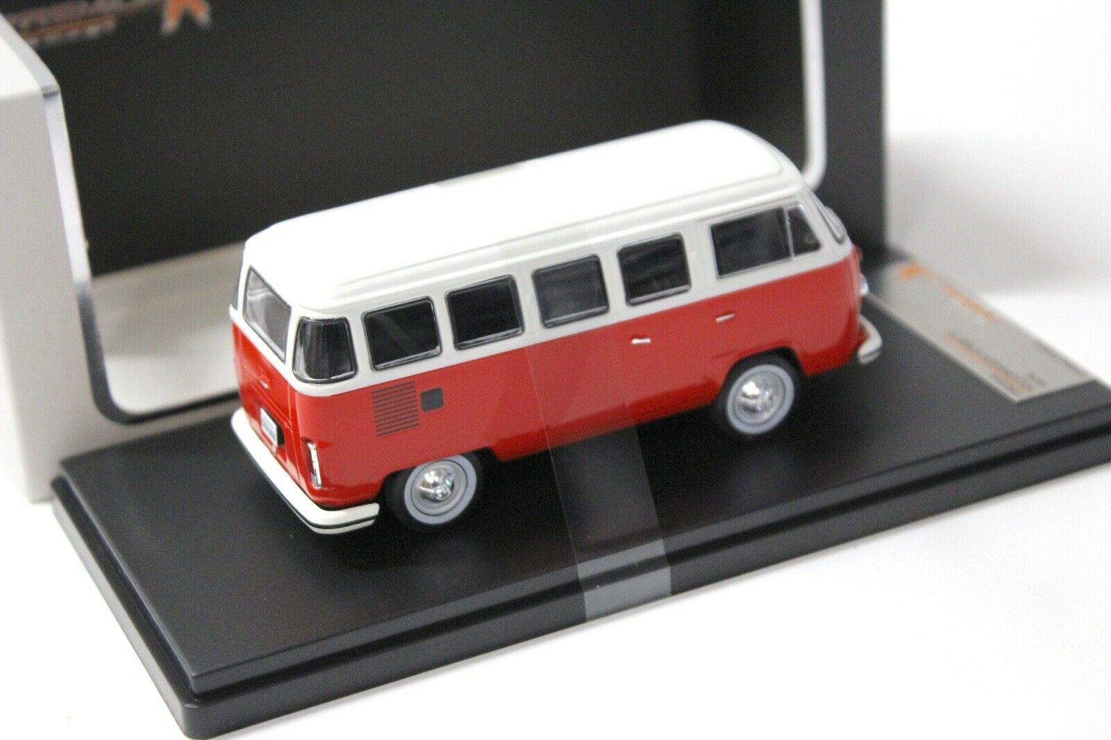 1:43 PremiumX VW T2 Bus Kombi red/ white