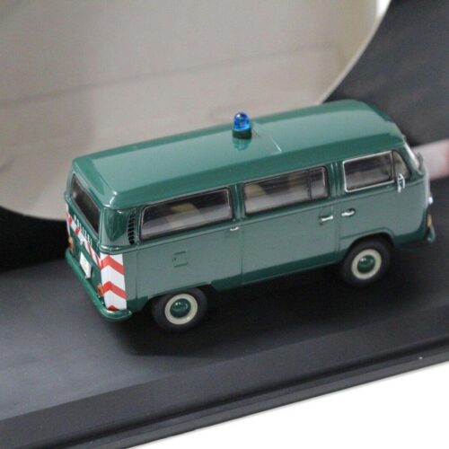 1:43 Schuco Volkswagen VW T2a Bus "POLIZEI" dark green