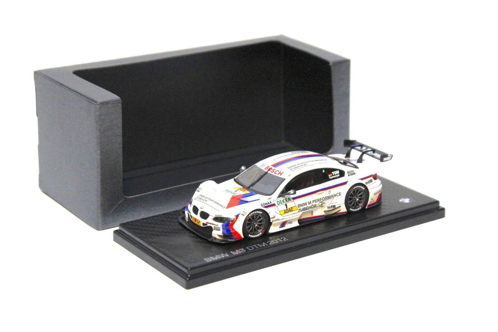 1:43 Original BMW M3 DTM 2012 Tomczyk *Carbon Plate* DEALER VERSION