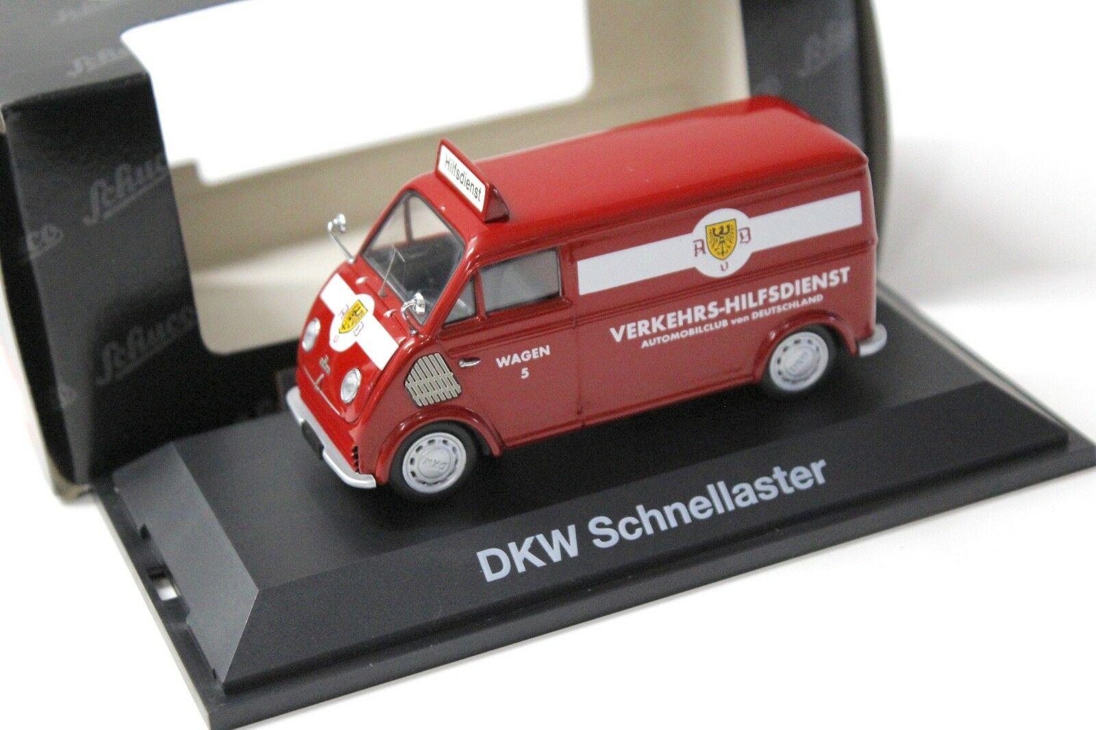1:43 Schuco DKW Schnelllaster Verkehrs-Hilfe *AVD* SP red