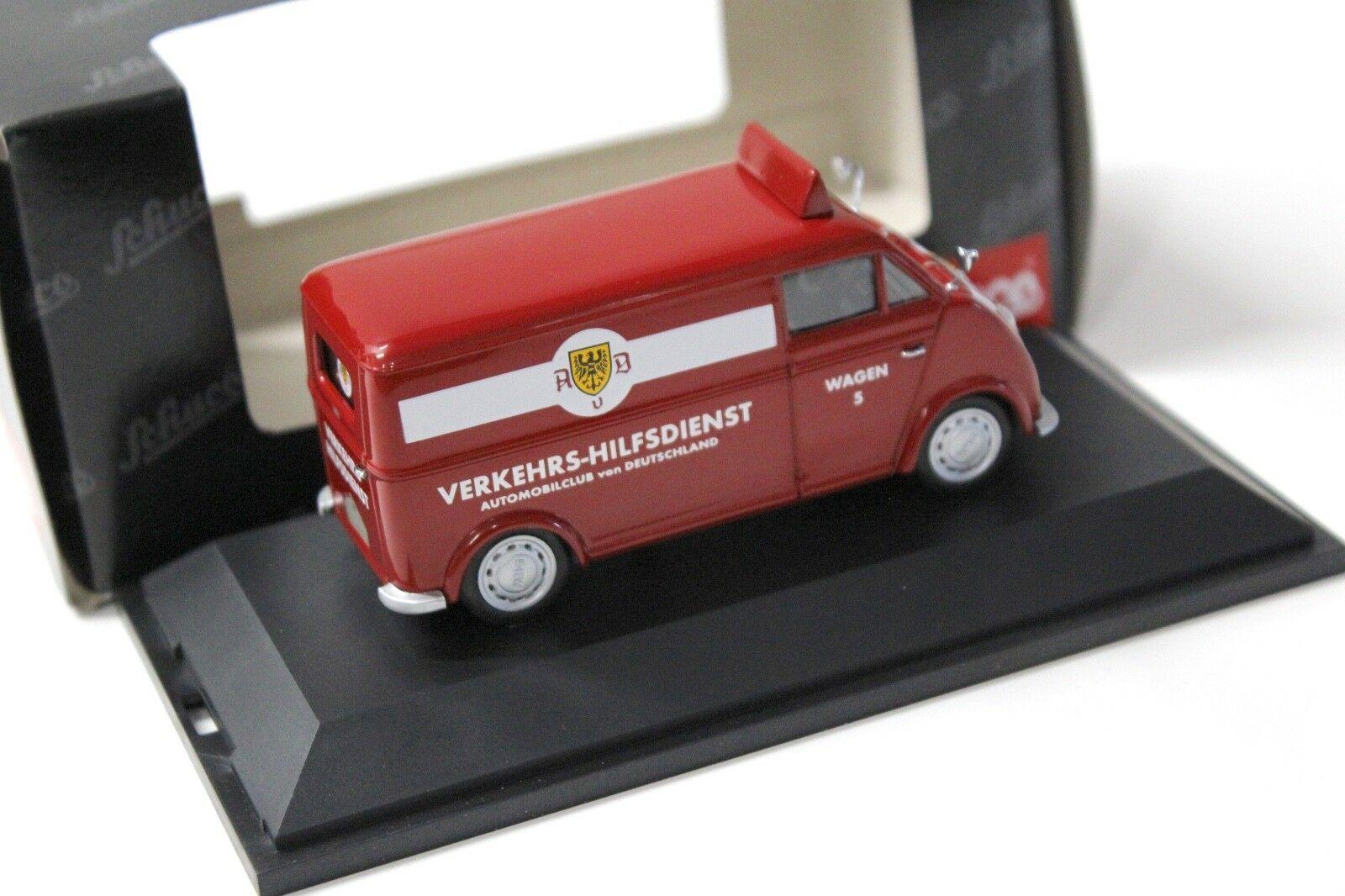 1:43 Schuco DKW Schnelllaster Verkehrs-Hilfe *AVD* SP red