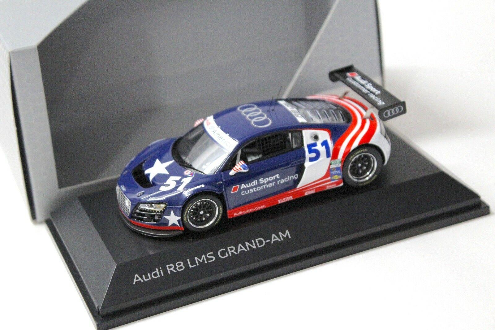 1:43 Spark Audi R8 LMS Grand-AM #51 blue DEALER VERSION