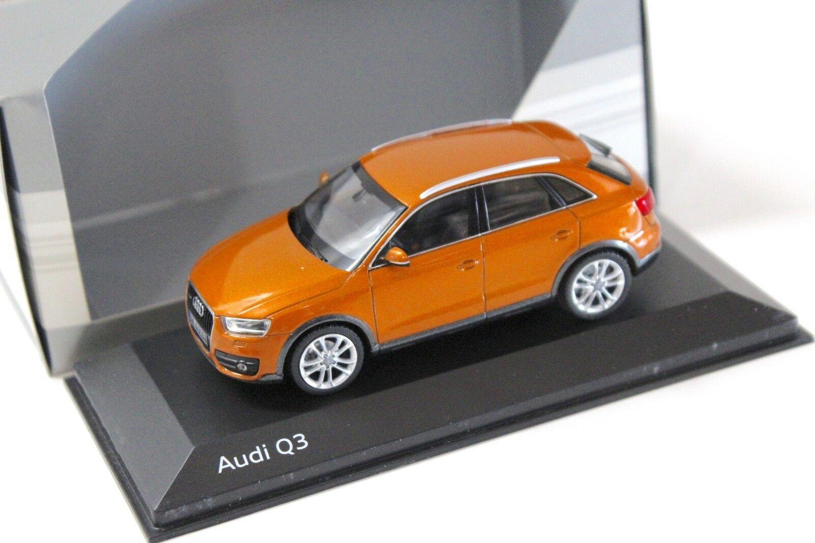 1:43 Schuco Audi Q3 Samoa orange 2011 DEALER VERSION