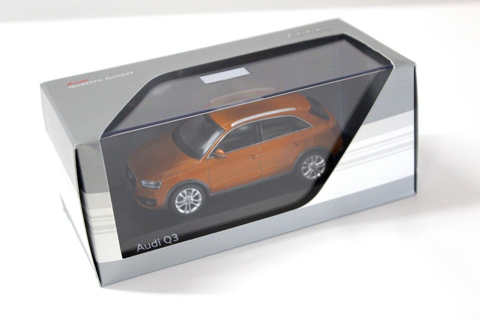 1:43 Schuco Audi Q3 Samoa orange 2011 DEALER VERSION