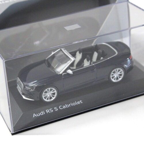 1:43 Minichamps Audi RS5 Cabriolet Estoril blue DEALER VERSION