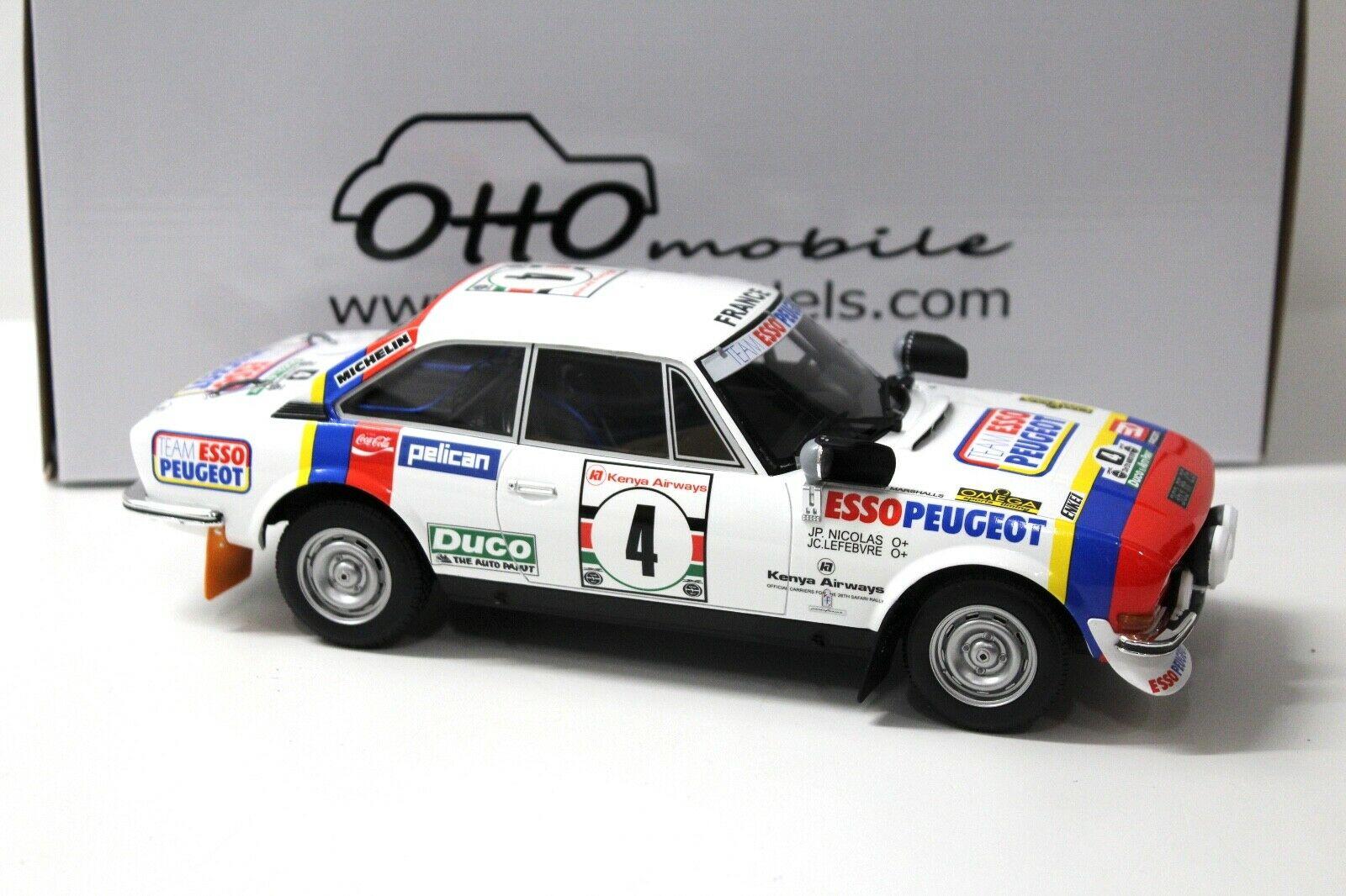 1:18 OTTO mobile OT309 Peugeot 504 Coupe V6 Gr.4 Safari Rally #4