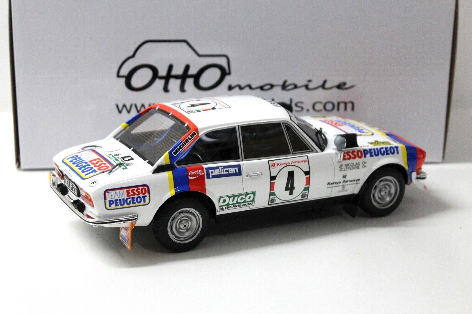 1:18 OTTO mobile OT309 Peugeot 504 Coupe V6 Gr.4 Safari Rally #4