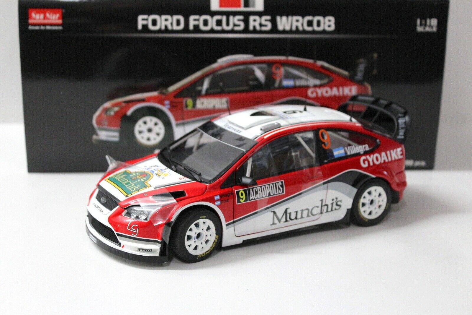 1:18 SunStar Ford Focus RS WRC08 Rally Acropolis #9