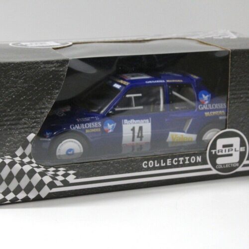 1:18 Triple9 Peugeot 205 T16 Rally Tour de Corse #14 blue