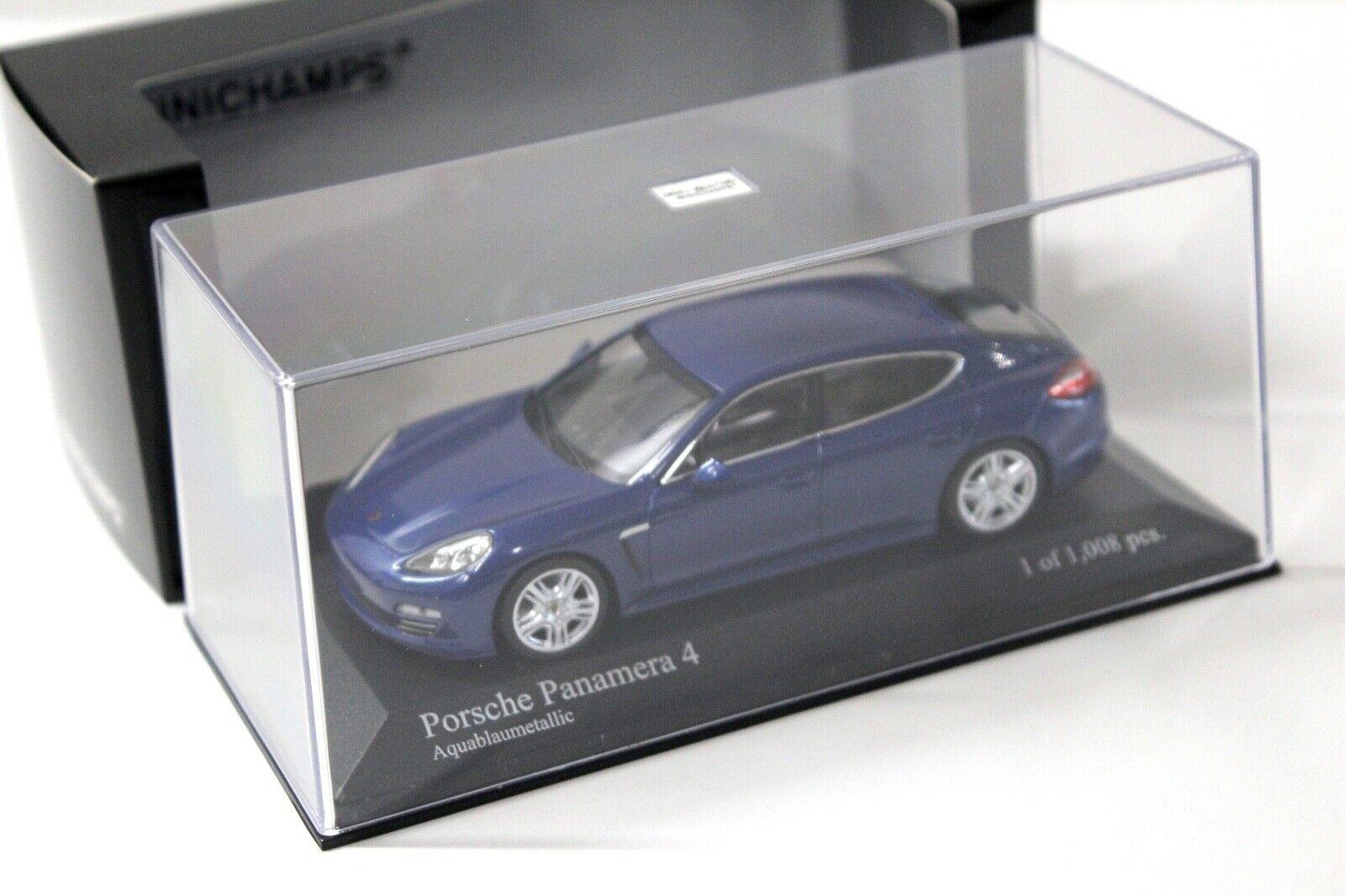 1:43 Minichamps Porsche Panamera 4 Aqua blue