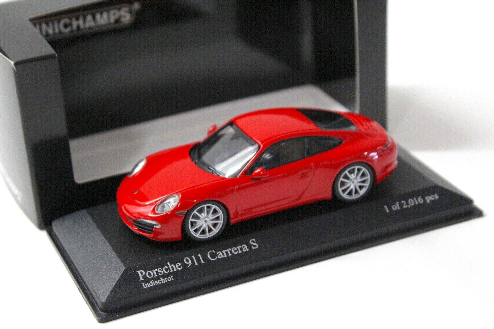 1:43 Minichamps Porsche 911 991 Carrera S Indisch red