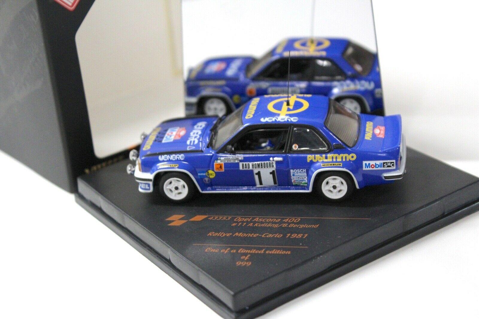 1:43 Vitesse Opel Ascona 400 Rally Monte Carlo 1981 #11