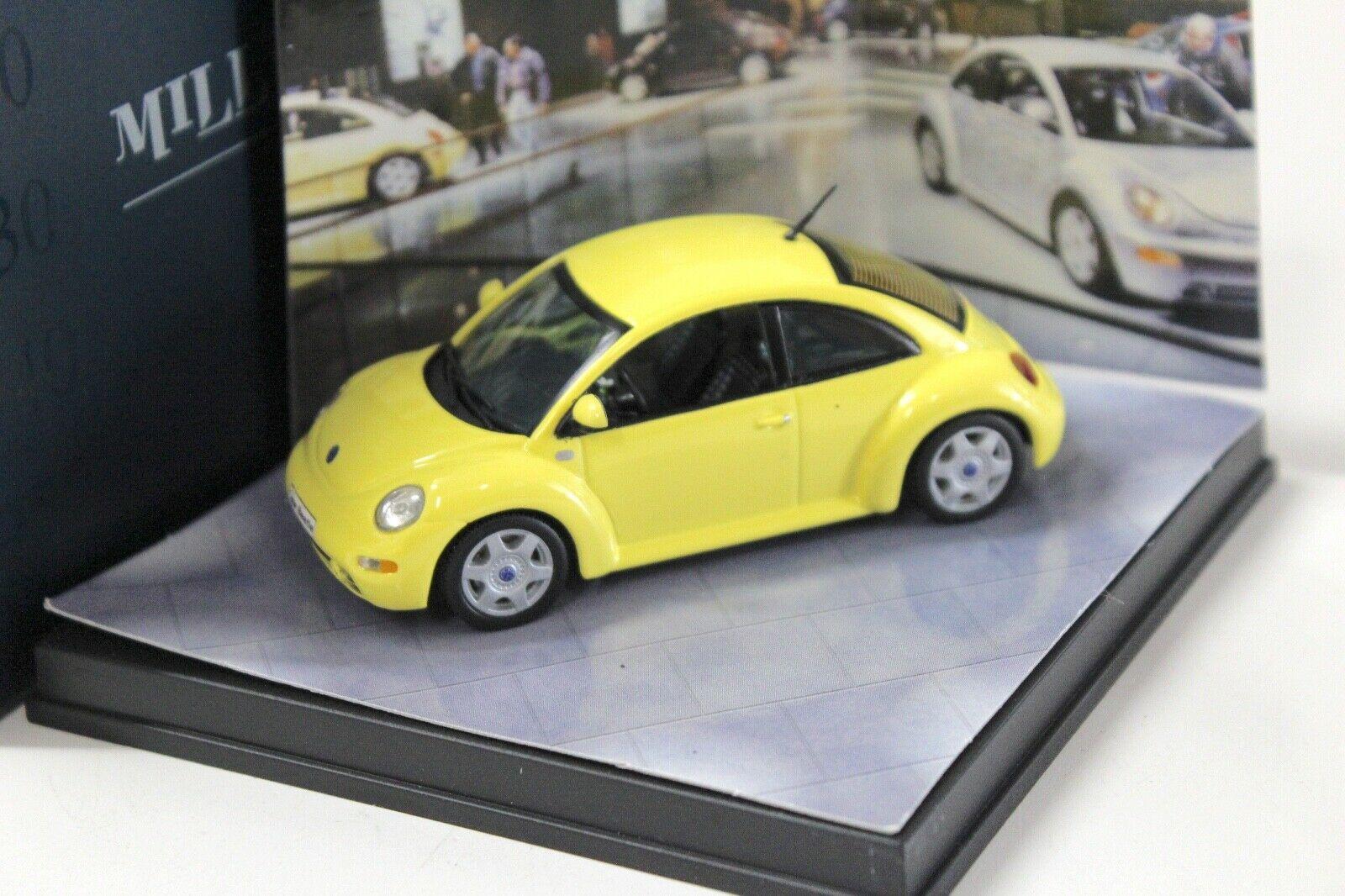 1:43 Vitesse Millenium VW Beetle 1999 yellow Diorama