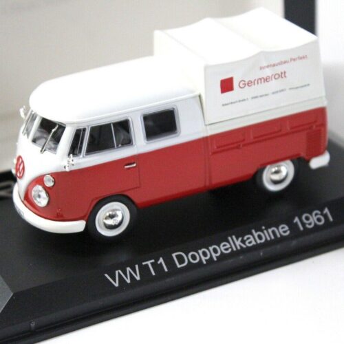 1:43 Norev VW T1 Doppelkabine 1961 Germerott red