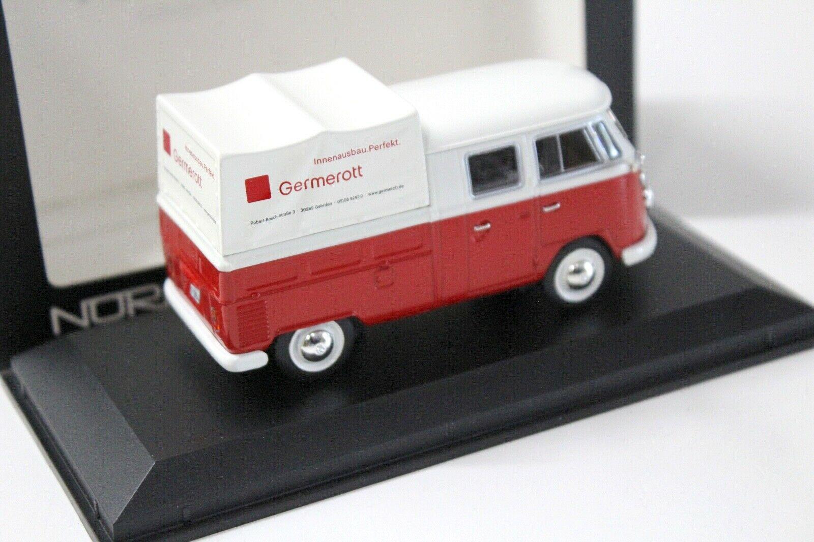 1:43 Norev VW T1 Doppelkabine 1961 Germerott red