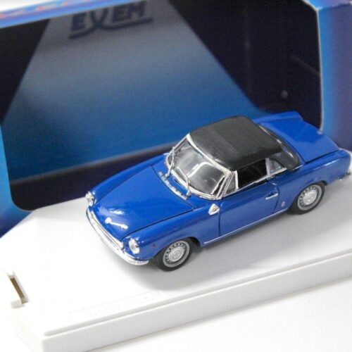 1:43 Exem Fiat 124 Sport Spyder closed Top 1966 blue