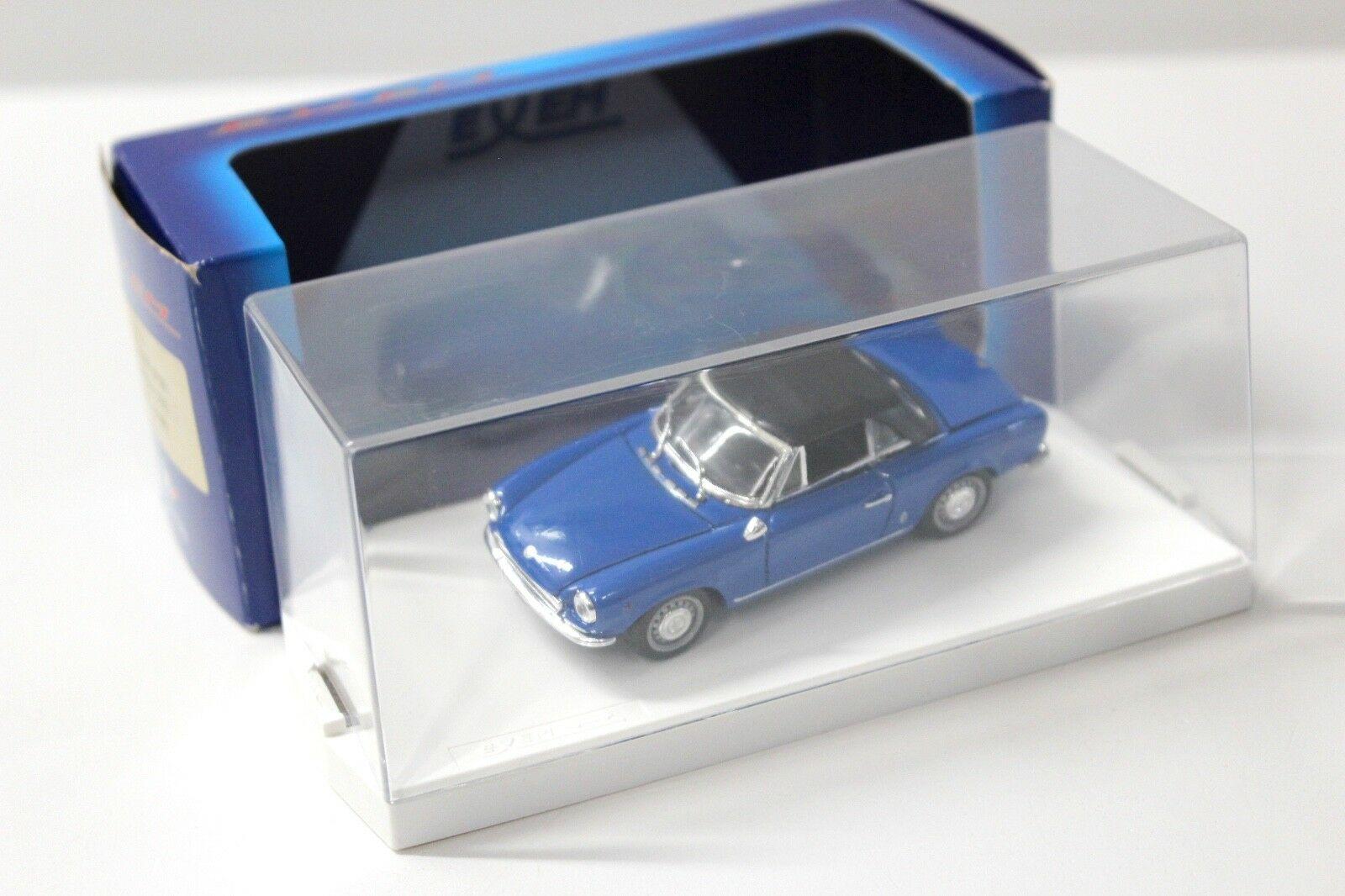 1:43 Exem Fiat 124 Sport Spyder closed Top 1966 blue
