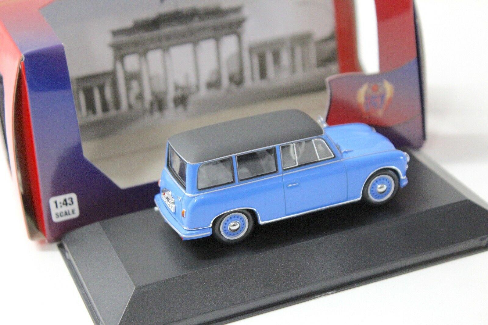 1:43 IST models AWZ P70 Kombi 1957 blue/black