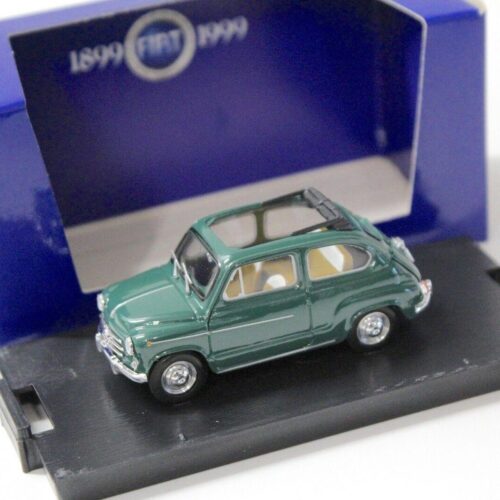 1:43 Brumm Fiat 600D open top dark green 1960