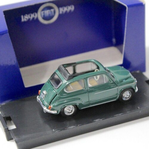 1:43 Brumm Fiat 600D open top dark green 1960