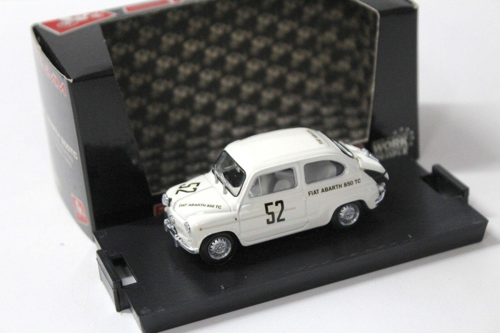 1:43 Brumm Fiat Abarth 850TC 1962 NR #52 white