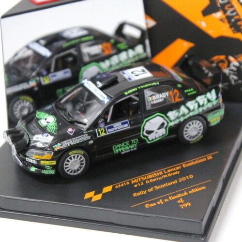 1:43 Vitesse Mitsubishi Lancer Evo IX Rally of Scotland #12 black