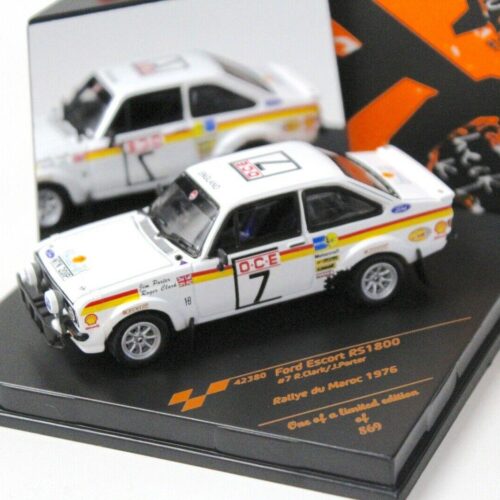 1:43 Vitesse Ford Escort RS1800 #7 Clark Rally du Maroc