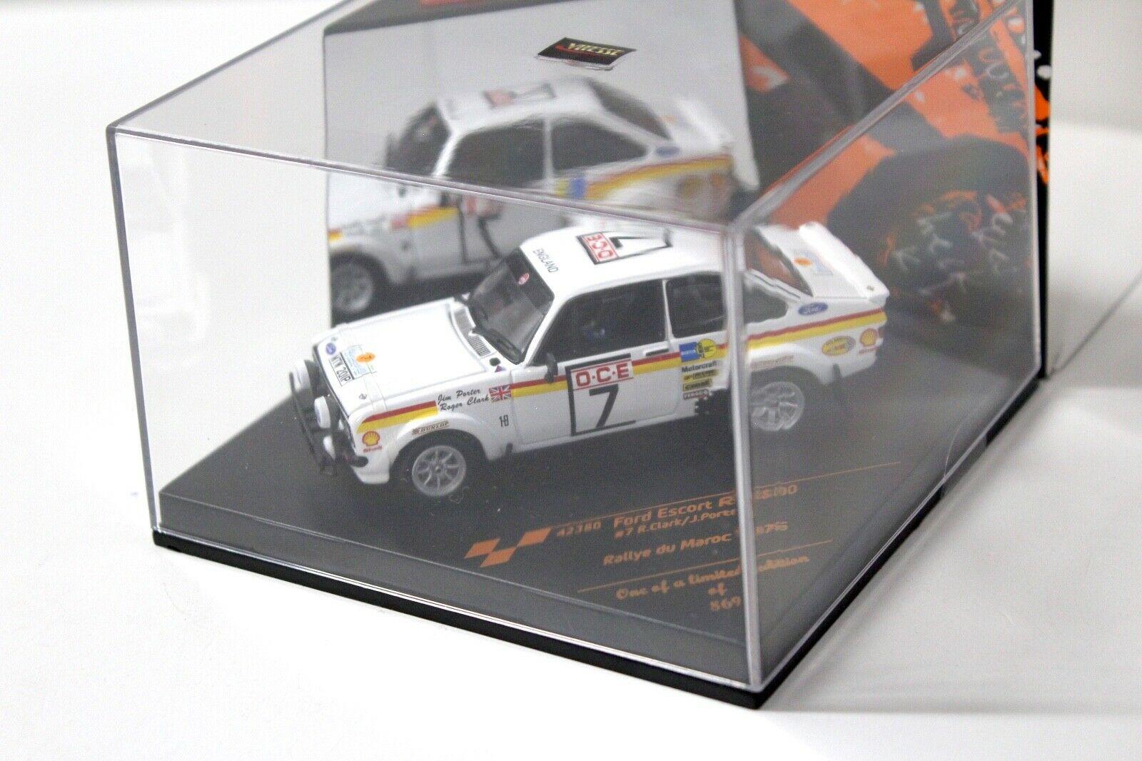 1:43 Vitesse Ford Escort RS1800 #7 Clark Rally du Maroc