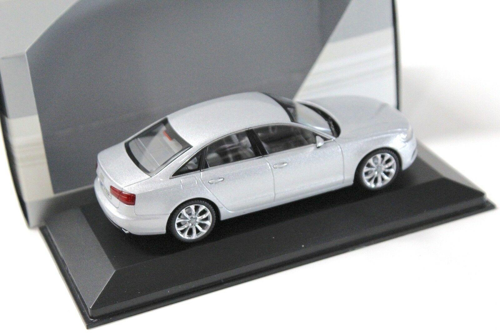 1:43 Schuco Audi A6 Limousine C7 ice silver DEALER VERSION