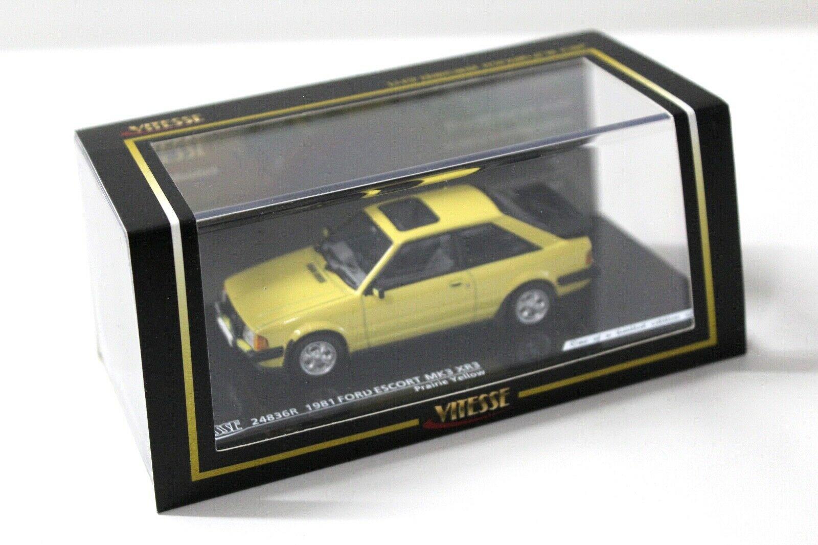 1:43 Vitesse Ford Escort MK3 XR3 yellow 1981