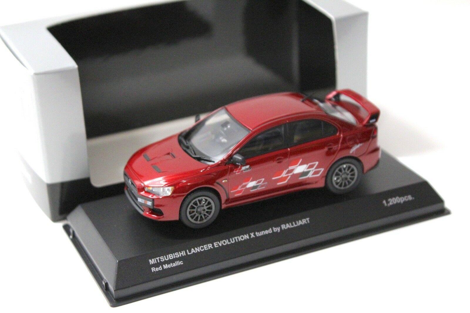 1:43 Kyosho Mitsubishi Lancer Evolution X RALLIART red