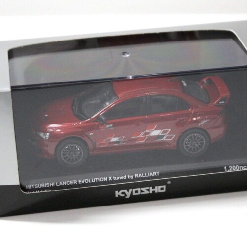 1:43 Kyosho Mitsubishi Lancer Evolution X RALLIART red