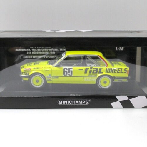 1:18 Minichamps BMW 325i E30 Budde 24h Nürburgring #65