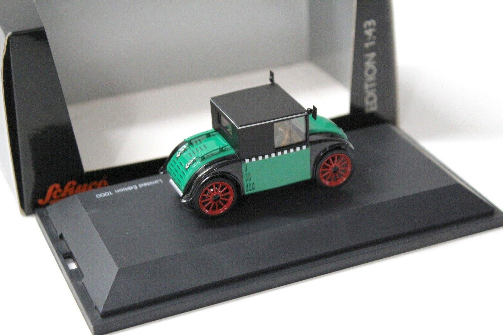 1:43 Schuco Hanomag Kommissbrot "TAXI" green/ black