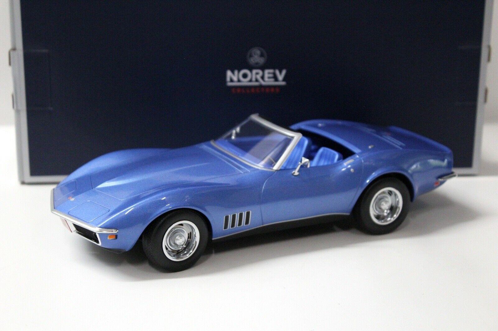 ID 36442 orig 1.jpg 1:18 Norev Chevrolet Corvette Convertible 1969 blue