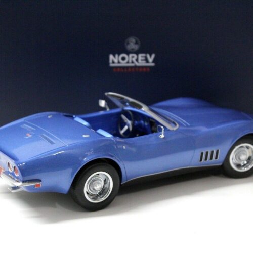 1:18 Norev Chevrolet Corvette Convertible 1969 blue