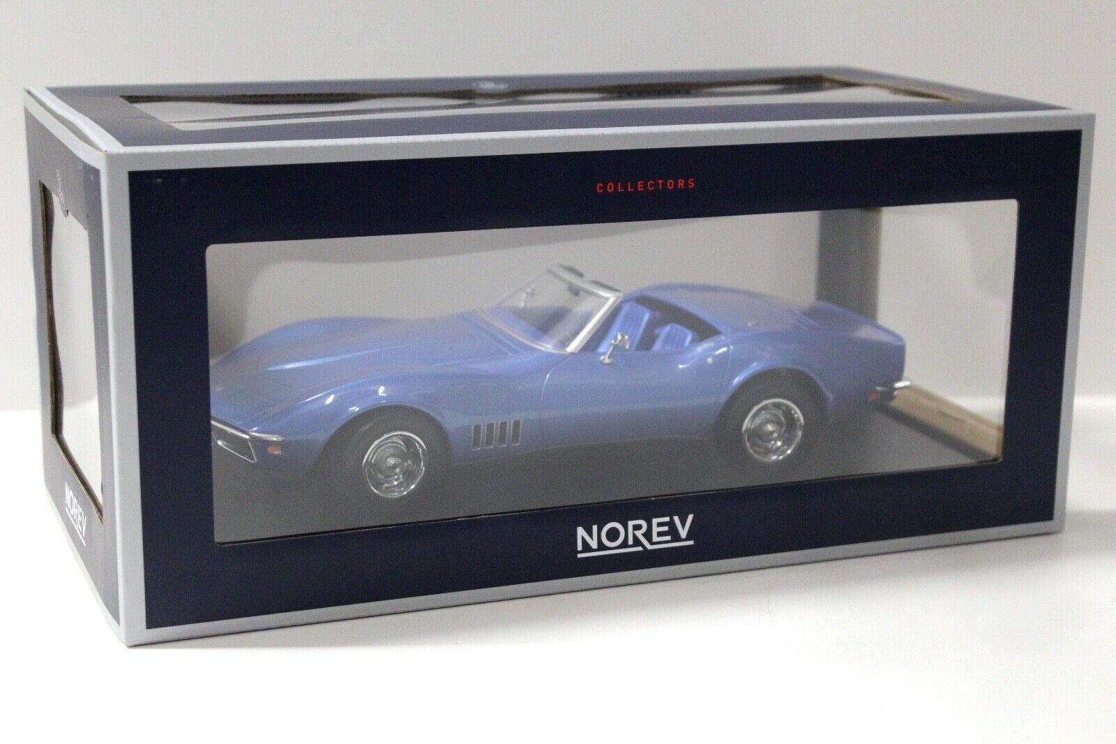 1:18 Norev Chevrolet Corvette Convertible 1969 blue