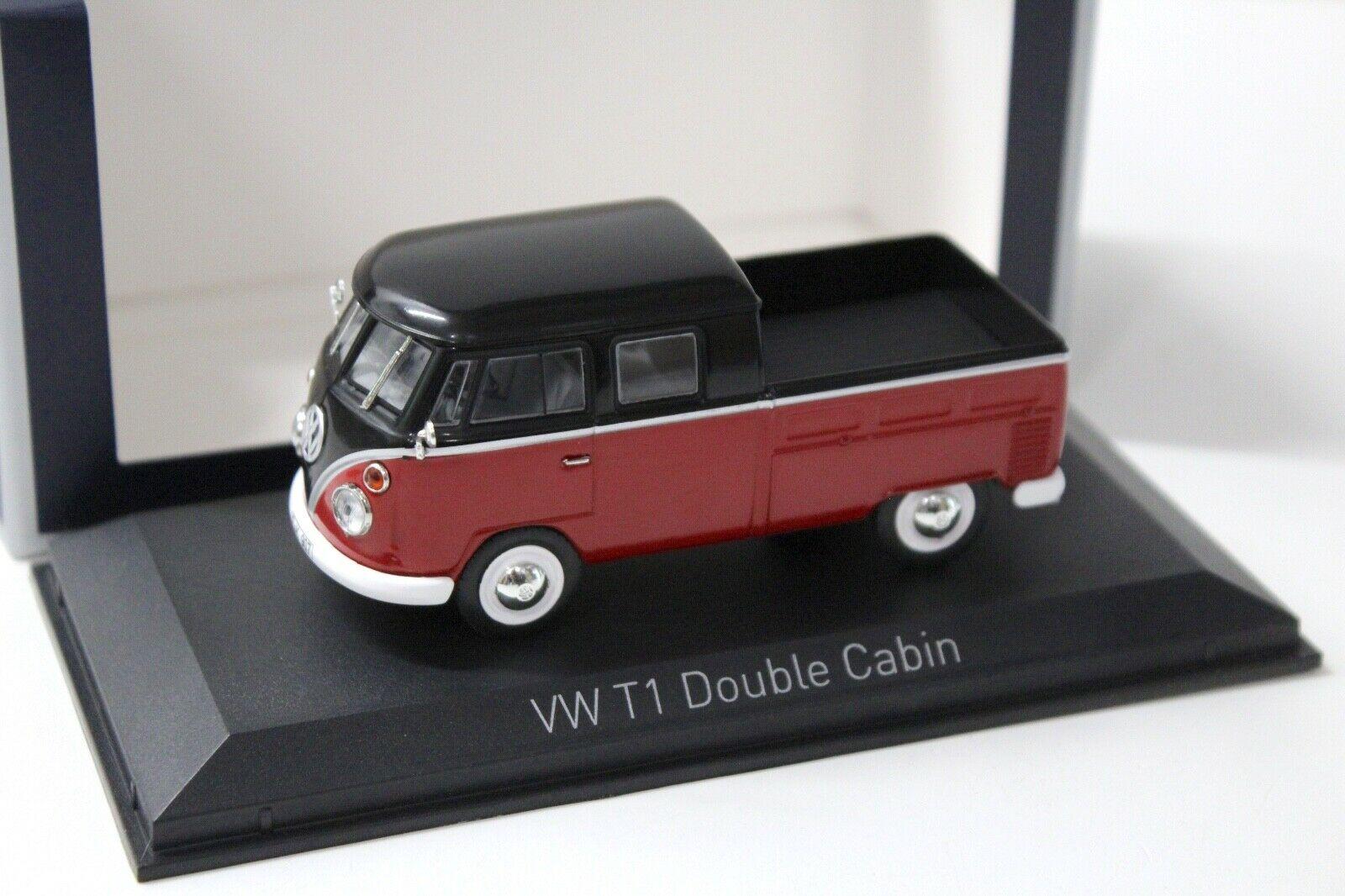 ID 36454 orig.jpg 1:43 Norev VW T1 Double Cab Cabin 1961 red/ black