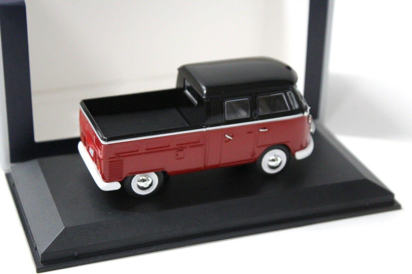 1:43 Norev VW T1 Double Cab Cabin 1961 red/ black