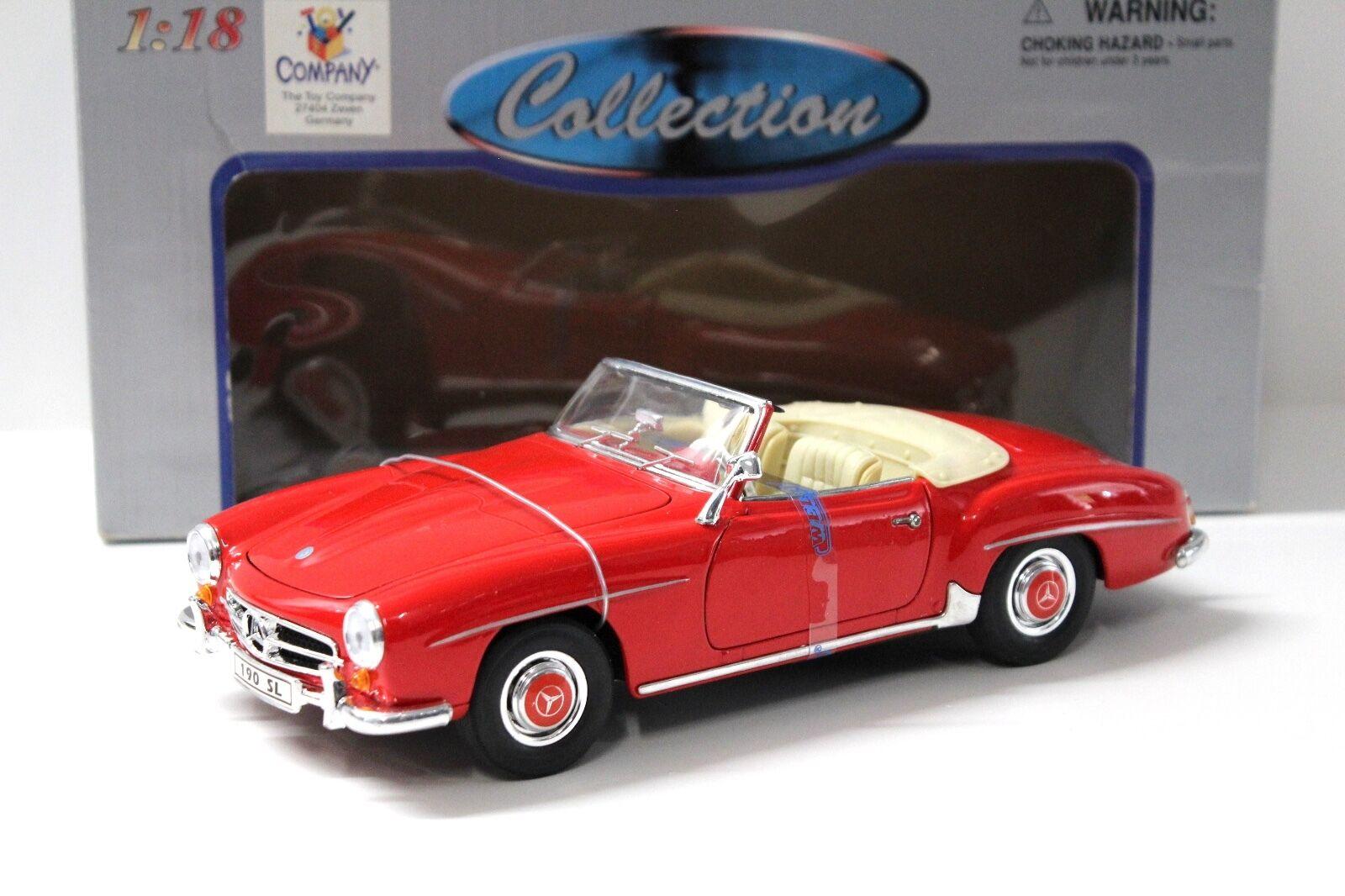 1:18 Welly Mercedes 190SL Cabrio 1955 red