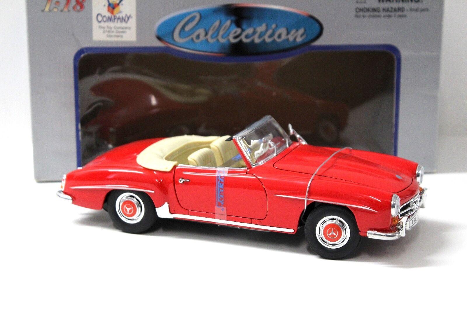 1:18 Welly Mercedes 190SL Cabrio 1955 red