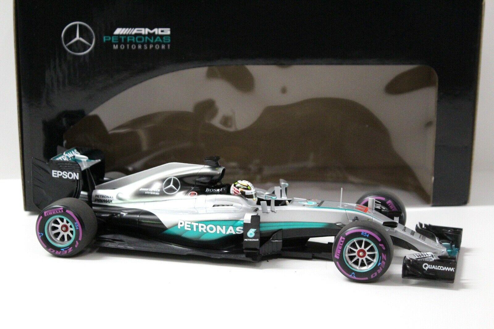 1:18 Minichamps Mercedes AMG Petronas F1 W07 EQ ABU Dhabi Hamilton 2016