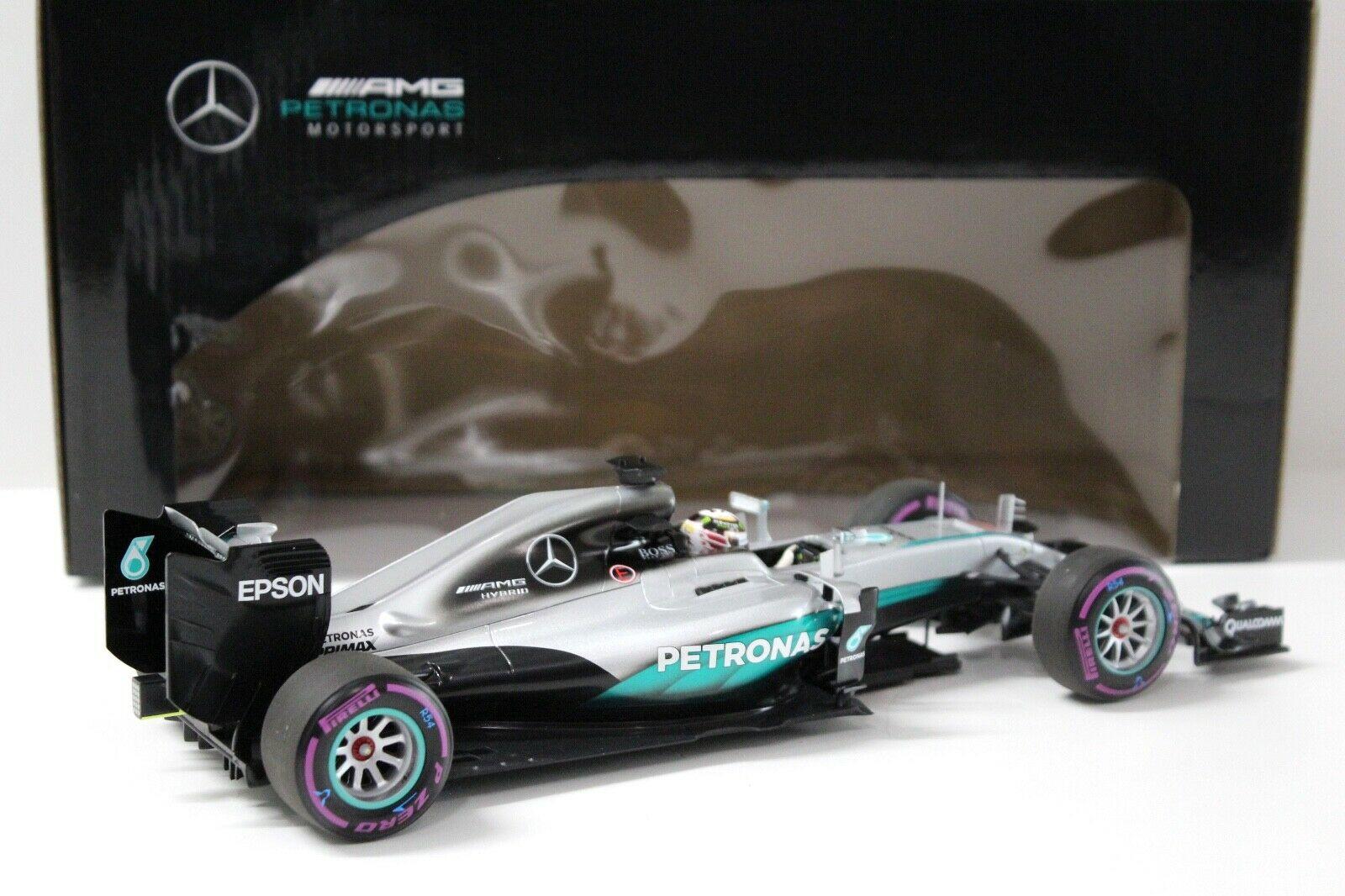 1:18 Minichamps Mercedes AMG Petronas F1 W07 EQ ABU Dhabi Hamilton 2016