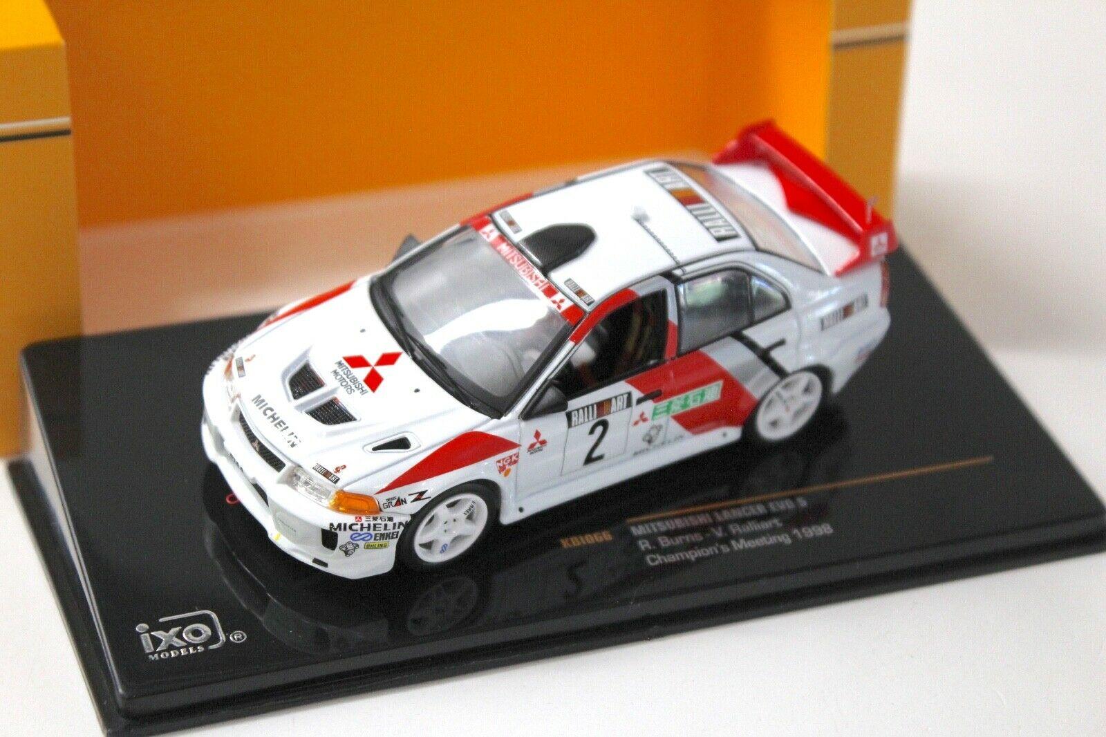ID 36661 orig.jpg 1:43 IXO Mitsubishi Lancer Evo 5 Champions Meeting 1998 white #2