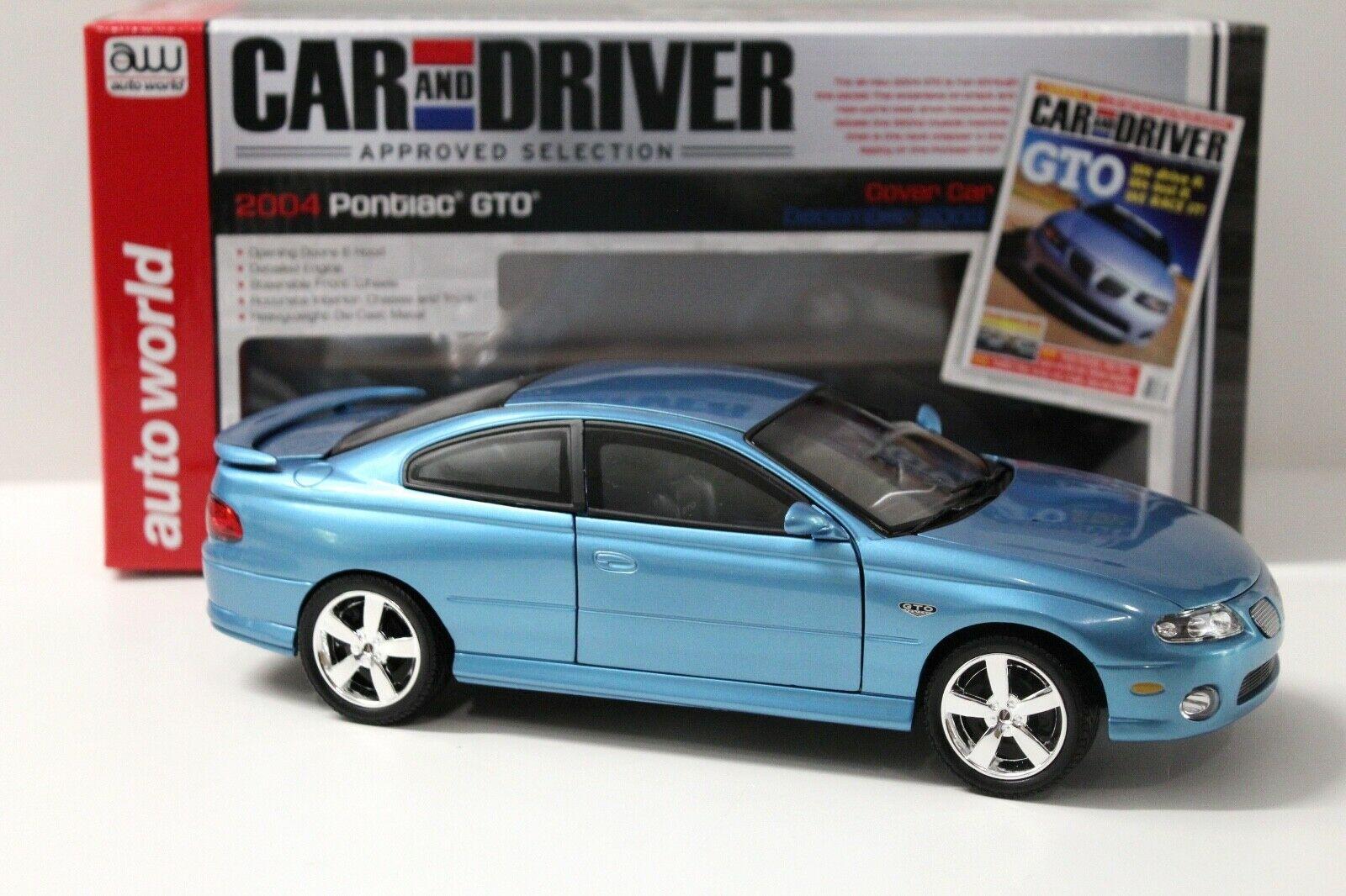 1:18 AUTO World Pontiac GTO Coupe 2004 blue