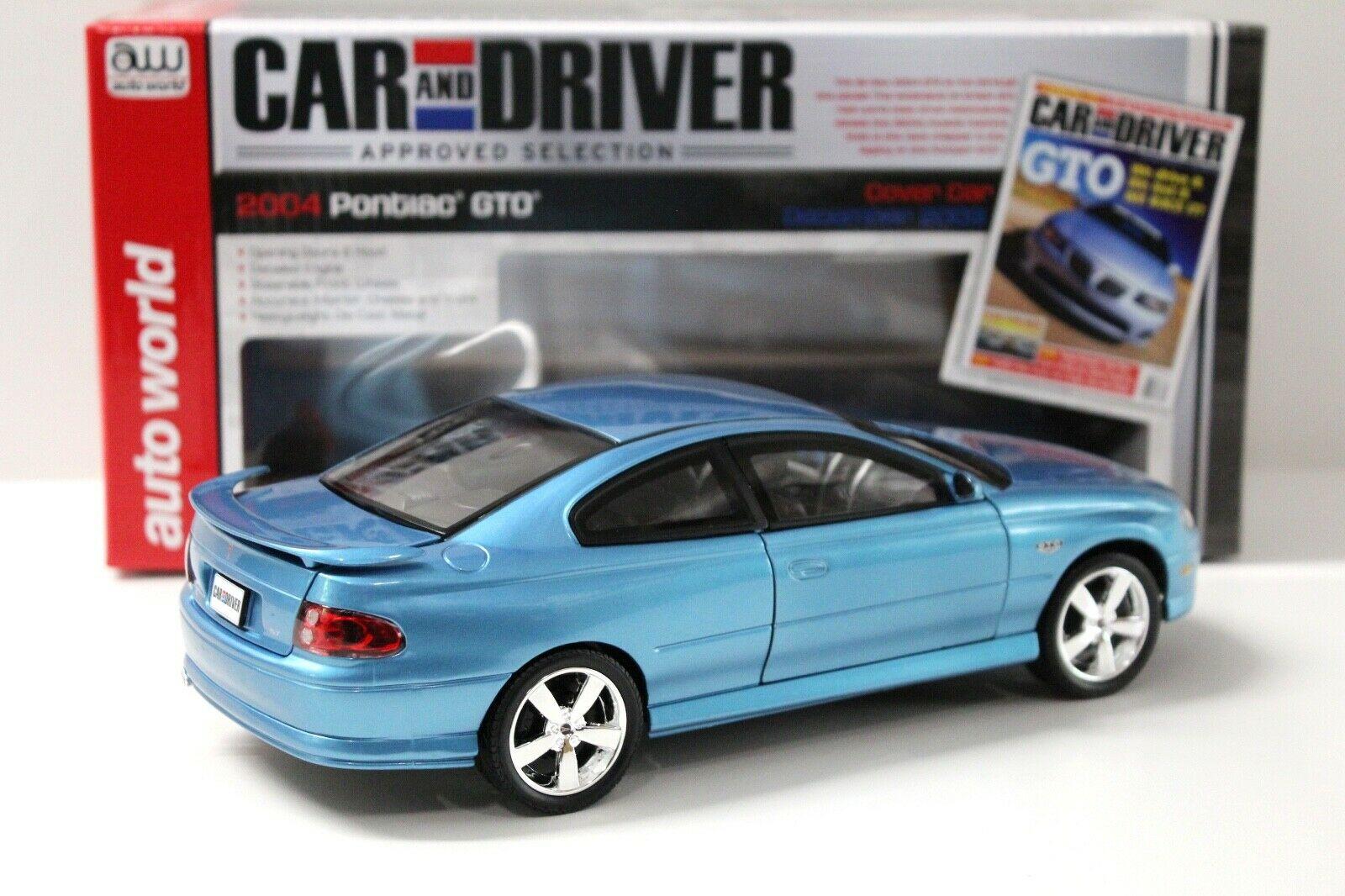 1:18 AUTO World Pontiac GTO Coupe 2004 blue