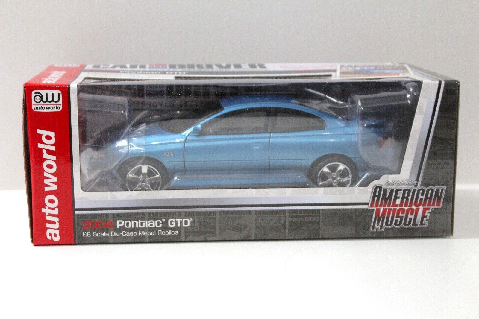1:18 AUTO World Pontiac GTO Coupe 2004 blue